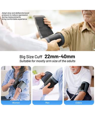 Automatic Digital Blood Pressure Monitor with Large Cuff, Led Display - 240 Memory, 2 Users - White - Buy Online on GoSupps.com