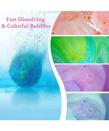 Lifany Bath Bomb Gift Set - 12PCs for Bubble & Spa Bath - Perfect Gift for Birthday, Valentines, Mothers Day & Christmas - Buy Online on GoSupps.com