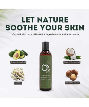 Ola Tropical Apothecary Lemongrass Ginger Massage Oil - 4 fl oz 4 Fl Oz (Pack of 1) - Buy Online on GoSupps.com