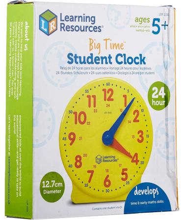 Buy Learning Resources Big Time 24-Hour Student Clock 13 cm International Shipping Available - Buy Online on GoSupps.com