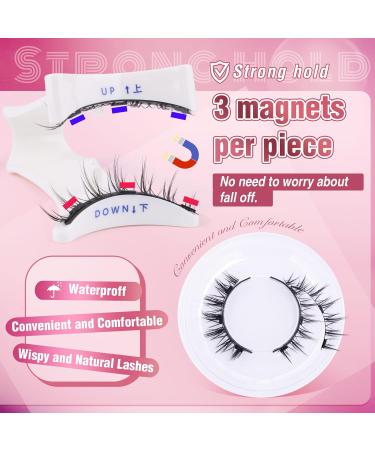 HeyAlice Magnetic Eyelashes Kit - Reusable No Glue Needed Natural Look Wispy Lashes with Applicator (2 Pairs) - International Shipping Available - Buy Online on GoSupps.com