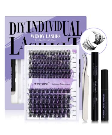 DIY lash extension set cluster eyelash extensions set eyelash clusters diy eyelashes kit lash extension cluster set eyelash extensions diy (C3+C9-C curl) kit (12-16) mm GJ-C3+C9-C curl
