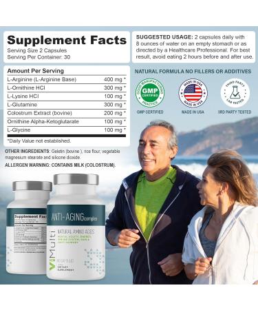 vimulti Complete Wellness Set: Anti-Aging Natural Amino Acids for Men/Women & Premium Men s Health Supplement Supports Immune Health & Overall Well-Being with Natural Ingredients 60 Capsules Each - Buy Online on GoSupps.com