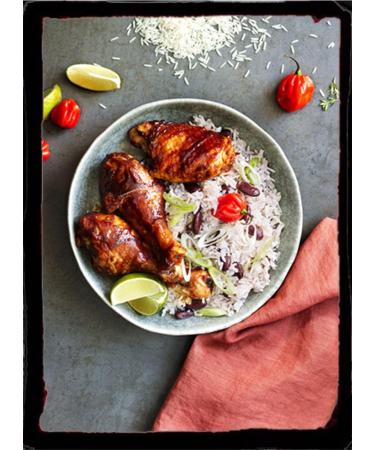 Jerk Barbecue Sauce 1L. Levi Roots Reggae Reggae Marinade and sauce- Vegetarian - Vegan -Tangy Jerk BBQ Marinade and Sauce with Scotch Bonnet Chillies Allspice and Herbs Blend. Chilli rating - 2 - Buy Online on GoSupps.com