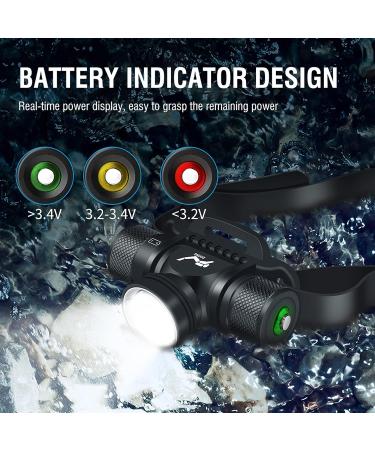 Windfire Scuba Diving Light 5000 Lumen Headlamp | 5 Modes XM-L2 Dive Flashlight | IPX8 Waterproof, 80m Underwater | Safety Snorkeling Light with Charger - Buy Online on GoSupps.com