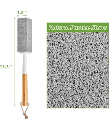 SUBEKYU Pumice Stone Toilet Bowl Cleaner - 2 Pack with Handle | Effective Toilet Cleaning Solution - Buy Online on GoSupps.com