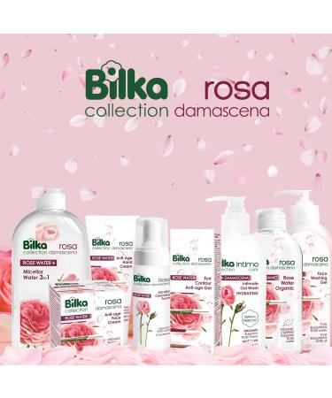 Bilka Collection Pink Damascena Anti-Aging Eye Cream Gel | Natural Eye Care for Wrinkles & Dark Circles | 25 ml - Shop Internationally! - Buy Online on GoSupps.com