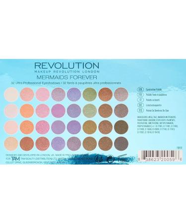 Makeup Revolution London 32 Eyeshadow Palette - Mermaids Forever 20.00g - Buy Online on GoSupps.com