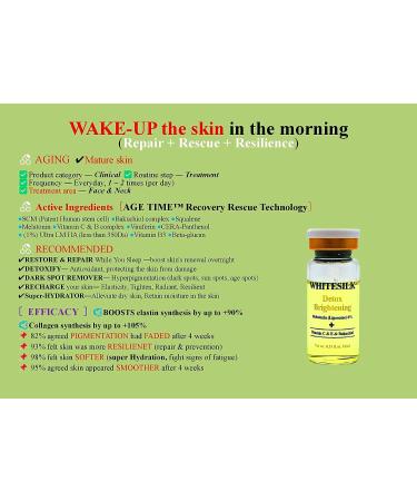 WhiteSilk Power Ampule with Stem Cell Complex, Bakuchiol, Vitamin C, and Melatonin - 10ml x 5 vials - Buy Online on GoSupps.com