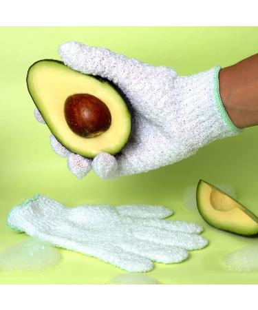 EcoTools Avocado Oil Infused Exfoliating Bath Gloves - Soft Skin Body Mitt for Shower and Bath, Pack of 2 - Buy Online on GoSupps.com