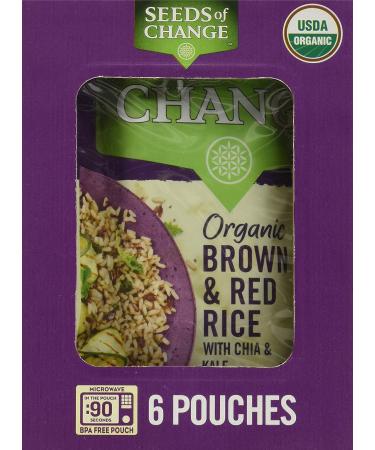 Seeds of Change Brown & Red Rice with Chia & Kale 8.5oz - 6 Pack - Buy Online on GoSupps.com