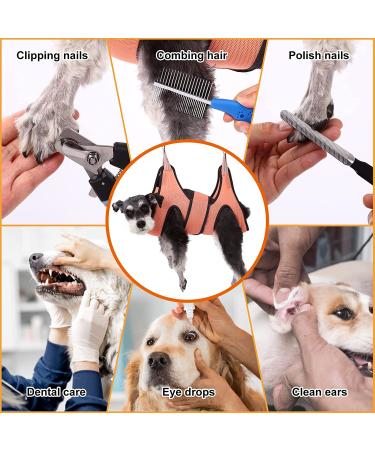 Kkiimatt 9 in 1 Pet Grooming Hammock Harness with Nail Clippers/Trimmer, File, Comb - XS - Buy Online on GoSupps.com