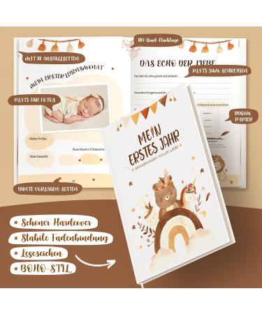 Buy My First Year Baby Diary - Boho Baby Album for Boys & Girls | Memory Book & Photo Album Gift - Buy Online on GoSupps.com