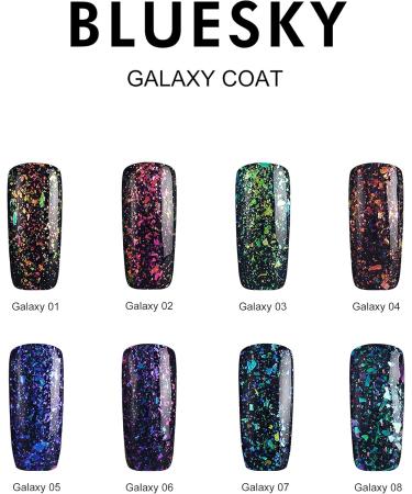 Bluesky Gel Nail Polish Galaxy 07 Cosmic Latte Glitter 10ml (Requires Curing Under UV LED Lamp) - Buy Online on GoSupps.com
