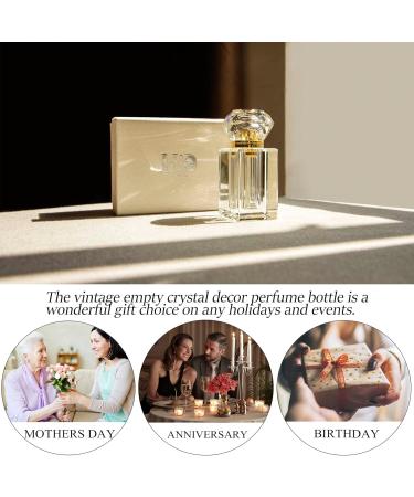 H&D Crystal Perfume Bottles - Decorative Refillable Glass Bottles for Home Decor & Women s Gifts Empty & Elegant - Buy Online on GoSupps.com
