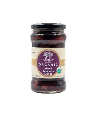Divina Organic Pitted Kalamata Olives, 10.2 Ounce Net Weight