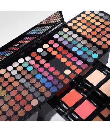 MISS ROSE M 190 Colors Professional Makeup Palette Set for Women - Eyeshadow, Blusher, Eyebrow Powder, Eyeliner Pencil, Mirror - All-in-One Makeup Kit - Buy Online on GoSupps.com