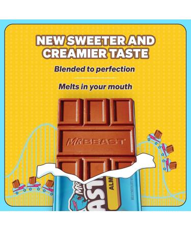 Feastables MrBeast Almond Chocolate Bar 60g (Pack of 2) Bundle With Snack Scout Lunch Bag - Buy Online on GoSupps.com