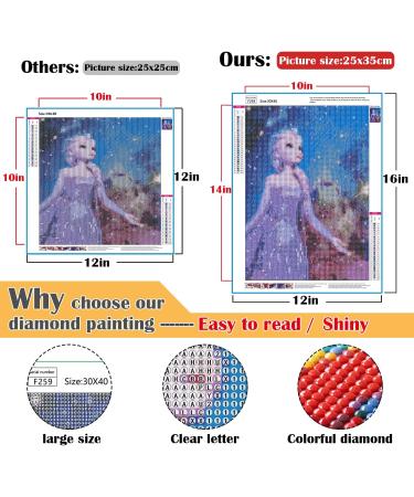 FFPTBNYX 12 Pack Diamond Painting Kits for Adults - 5D DIY Art with Round Full Drill Diamonds - Beginners Gem Paintings for Home Decor - 12X16 Inch - Buy Online on GoSupps.com