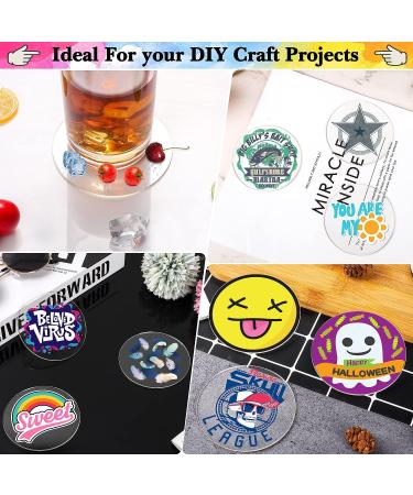 20x 2 Inch Clear Acrylic Sheets - 0.08'' Thick Plastic Discs for DIY Crafts, Picture Frames - Transparent Round Panels - Buy Online on GoSupps.com