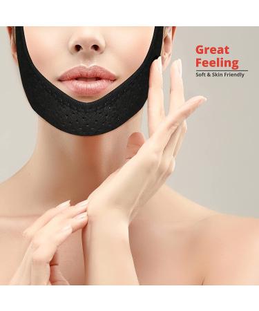 Adjustable Face Slimming Strap for V Line Face Lift - Black - Buy Online on GoSupps.com