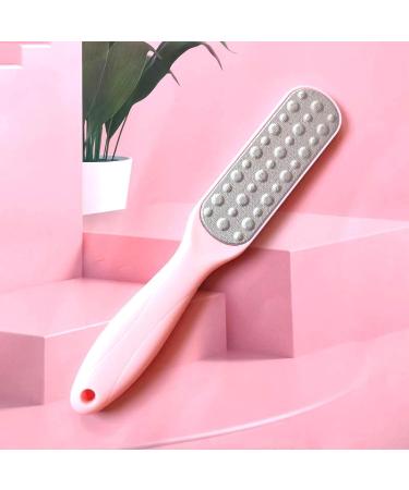 ZLONGYAN double sided foot file callus remover for feet is suitable for dry cracked feet dead skin calluses etc. foot scrubber lasts to make feet smooth heel scraper for cracked heels (pink) - Buy Online on GoSupps.com