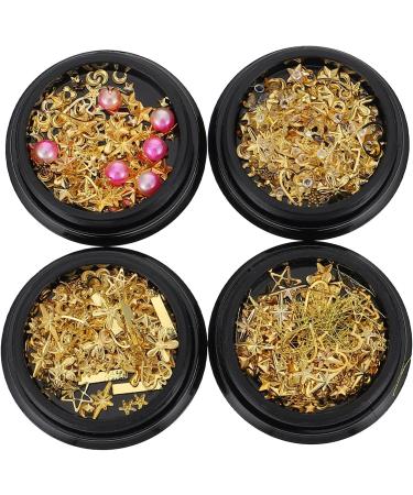 4 Boxes Nail Art Accessories Nail Supplies Gem Miss Metal - Buy Online on GoSupps.com