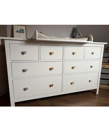 Shop 12 Wooden Heart Furniture Knobs - Perfect for Children's Dressers & Cupboards | Stylish Wooden Handles - Buy Online on GoSupps.com
