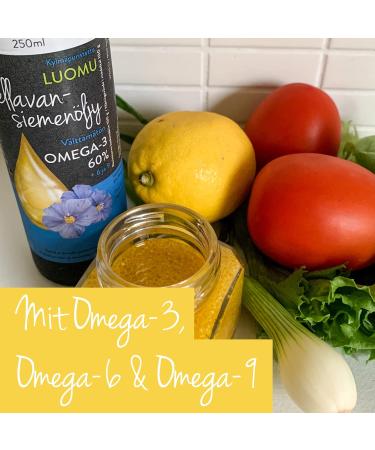 Elixi Organic Cold Pressed Linseed Oil - Omega-3 & Omega-6 Fatty Acids - 250ml Glass Bottle - International Shipping - Buy Online on GoSupps.com