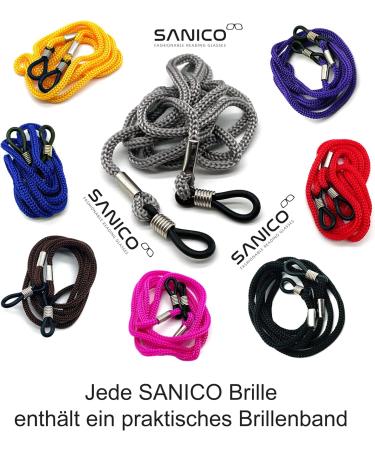 Sanico Fashionable Blue 1.5 Dioptria Reading Glasses - Unisex Optical Aid for Men & Women | Blue Light Blocking I Model Adige - Buy Online on GoSupps.com