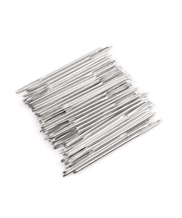 Z-Color 50pcs Big Eye Needles Blunt White 7cm Long Large Hole NOT Sharp Sewing Kniting Embroidery Tool Hand DIY Needlework Plus