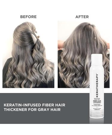 Keratherapy Keratin Infused Perfect Match Fiber Hair Thickener Spray - Dark Brown to Black - 4 fl. oz. - Volumizing, Thickening, & Concealing Hairspray - Buy Online on GoSupps.com