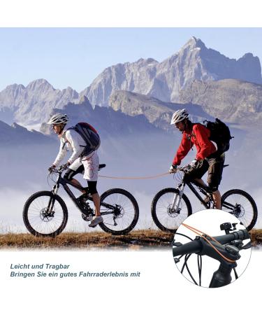 EMTB Bicycle Tow Rope | Self-Inserting Towing System for Racing MTB & E-Bikes | 120kg Load Capacity (Orange-02) - Buy Online on GoSupps.com