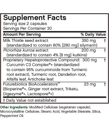 FutureBiotics Detox Daily Liver Support - 60 Vegetarian Capsules for Optimal Liver Health - Buy Online on GoSupps.com