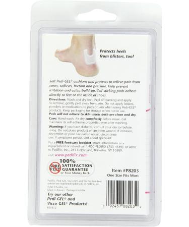 PediFix Pedi-Gel Callus Pads - 2 Count | Pain Relief for Calluses - Buy Online on GoSupps.com
