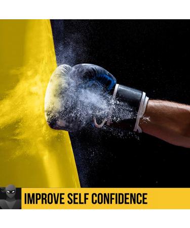 Kids Inflatable Punching Bag for 3-8 Years | Karate & Boxing Gift for Boys | Kickboxing & Taekwondo Ninja Toy Yellow - Buy Online on GoSupps.com