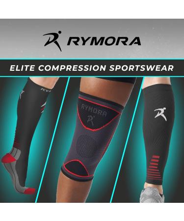 Rymora XL Elbow Brace Support Sleeve for Men and Women - Reduce Joint Pain for Weightlifting and Weak Joints - Slate Grey - Pair - Buy Online on GoSupps.com