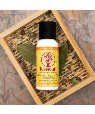 Jessicurl Scalp Massage Oil - Fragrance-Free Hair & Scalp Treatment with Rosemary for Curly Hair - 2 fl oz - Buy Online on GoSupps.com