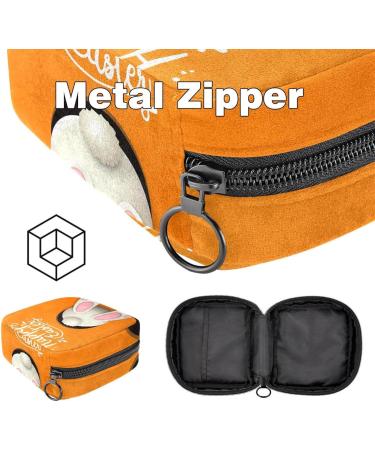 Stylish Women's Binding Bags | Happy Easter Rabbit Design | Zip Pockets & Menstrual Storage Solutions - Buy Online on GoSupps.com