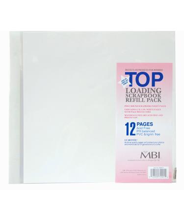 MCS MBI 12x12 Inch Scrapbook Expansion Page Refills 6 Count (899676) 12 pages. 12 by 12 - Buy Online on GoSupps.com