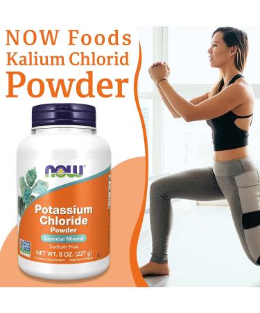 Now Foods Potassium Chloride Powder 227g - Lab-Tested, Gluten Free, Soy Free, Vegetarian - Buy Online on GoSupps.com