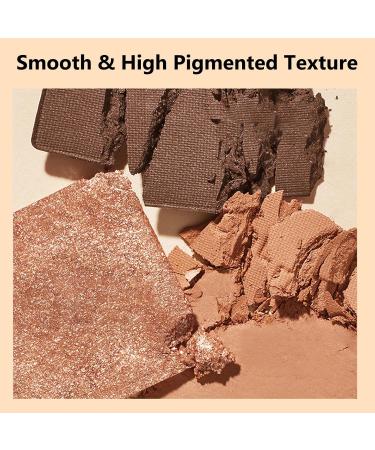 EONFAVE Chocolate Eyeshadow Palette 9 Colors Brown Makeup Palettes Nude Tint Long Lasting Shine Matte Travel Size for Women and Girls - Buy Online on GoSupps.com