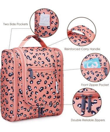 Leopard Travel Hanging Toiletry Bag for Women - Medium Size Makeup Organizer - Buy Online on GoSupps.com