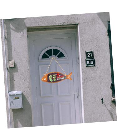 GRIRIW Wooden Coat Hangers Ocean Fish Door Hanging Seaside Hawaii Beach Wooden Fish Wood Coat Hangers 35X12 Assorted Color 2 - Buy Online on GoSupps.com