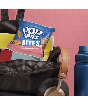 Pop-Tarts Baked Pastry Bites - Frosted Strawberry Banana | Kids Snacks for School Lunch (5 Boxes, 25 Pouches) - Buy Online on GoSupps.com