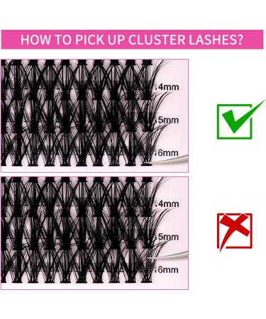 200Pcs Individual Cluster Lashes Extensions DIY Kit | C Curl 30D 40D 0.07 | 8-16mm Mixed Trays for Home Use - Buy Online on GoSupps.com