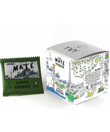  YVY YVY MAT Organic Roasted Yerba Mate Grand Cru | 15 Natural Mate Tea Bags | Unsmoked Stemless Dust-Free | Beverage - Buy Online on GoSupps.com
