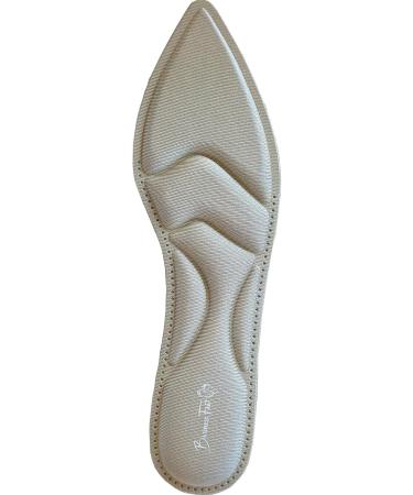 Sharp! Ultra Thin Insoles for Women - Lightweight Shoe Inserts for Heels & Flats - Business Feet | Foot Support Pain Relief Arch Support (M/S Size: W 6-8.5) - Beige/Nude - Buy Online on GoSupps.com