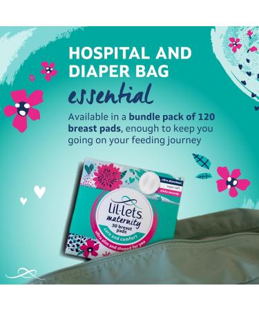 Lil-Lets Breast Pads - Ultra-Thin Absorbent & Fragrance-Free - 120 Individually Wrapped Nursing Pads for Maximum Comfort & Protection Postpartum - Buy Online on GoSupps.com