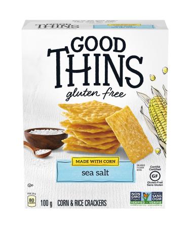 Good Thins Sea Salt Gluten Free Corn Crackers 100 g Gluten Free Crackers Sea Salt 100 g (Pack of 1)